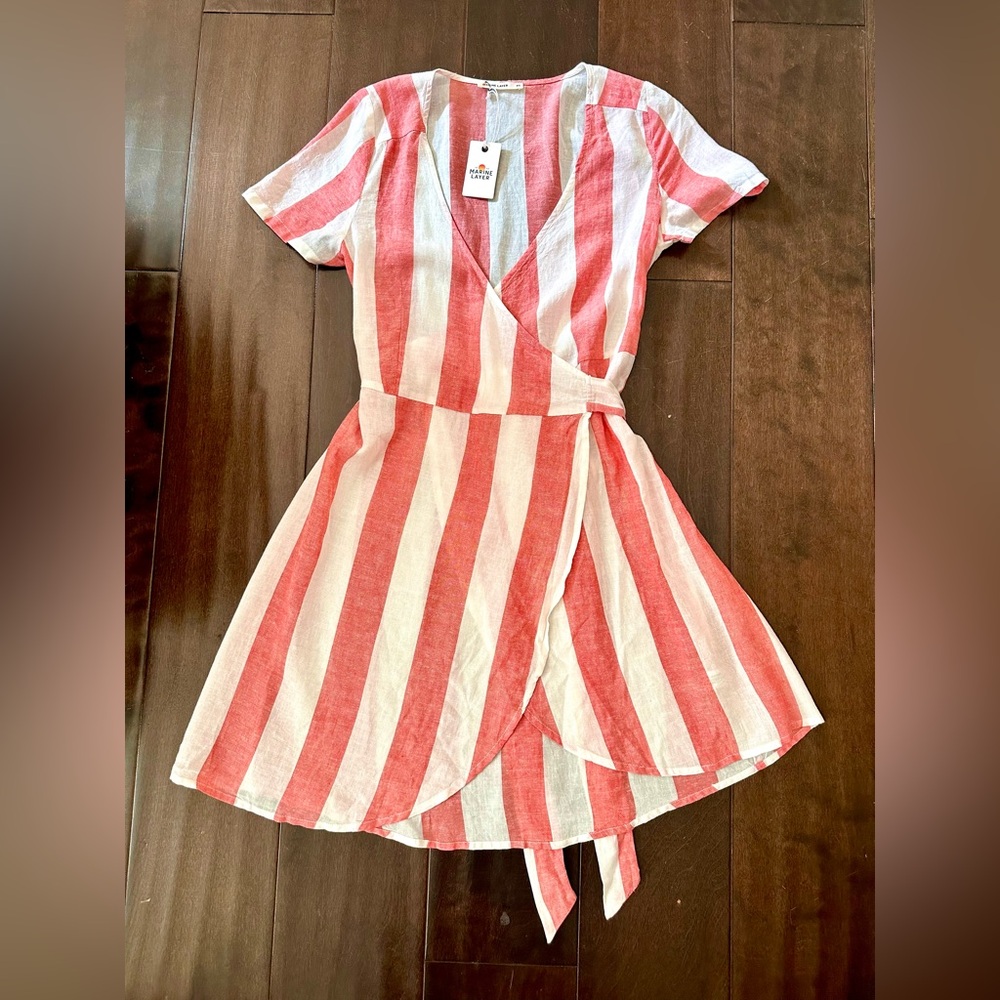 NWT Marine Layer Frances Wrap Dress - Picture 6 of 12